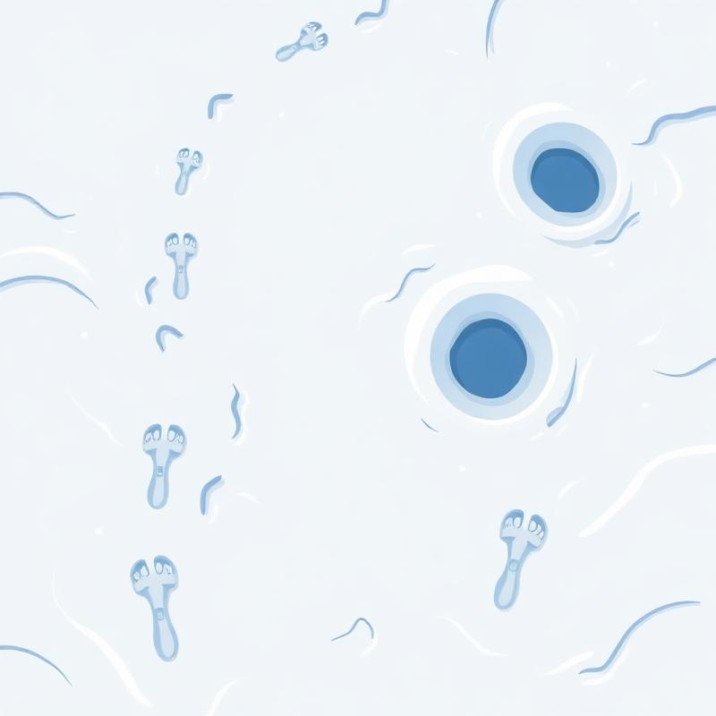 Huellas en la nieve vistas desde arriba